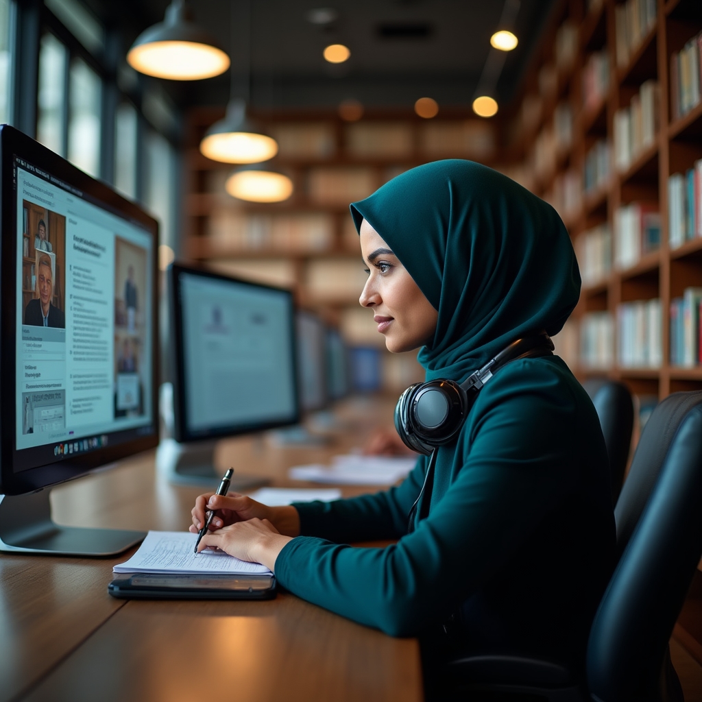 Sesiune de studiu online cu materiale de curs BI